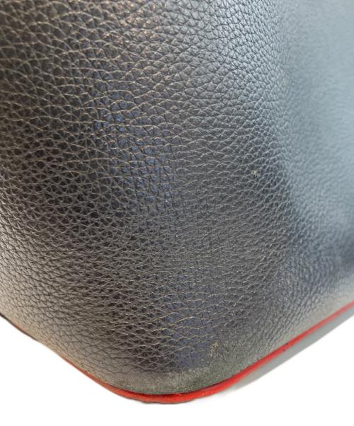 Christian Louboutin（クリスチャン・ルブタン）Christian Louboutin (クリスチャン・ルブタン) スタッズトートバッグ ブラック×レッドの古着・服飾アイテム