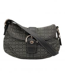 COACH（コーチ）の古着「ワンショルダーバッグ」｜ブラック×グレー