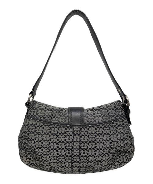 COACH（コーチ）COACH (コーチ) ワンショルダーバッグ ブラック×グレーの古着・服飾アイテム