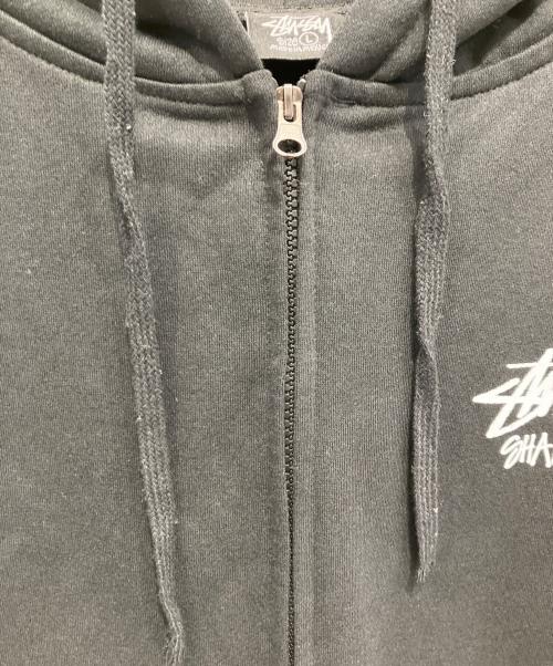stussy（ステューシー）stussy (ステューシー) ジップパーカー ブラック サイズ:Lの古着・服飾アイテム