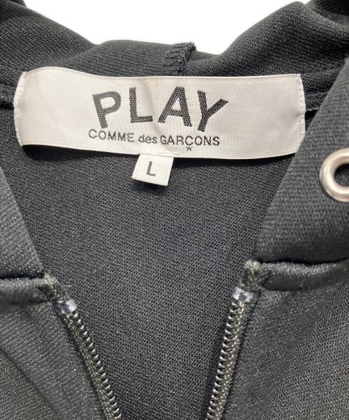 PLAY COMME des GARCONS（プレイコムデギャルソン）PLAY COMME des GARCONS (プレイコムデギャルソン) ジップパーカー ブラック サイズ:Lの古着・服飾アイテム