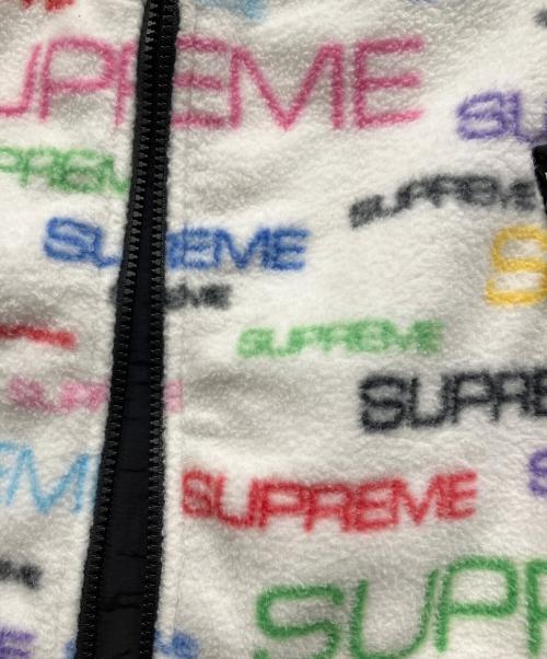 THE NORTH FACE（ザ ノース フェイス）THE NORTH FACE (ザ ノース フェイス) SUPREME (シュプリーム) Steep Tech Fleece Jacket ホワイト×マルチカラー サイズ:Sの古着・服飾アイテム