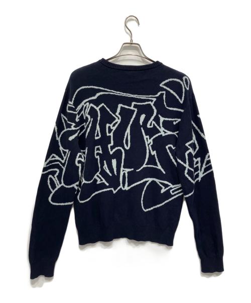 HUF（ハフ）HUF (ハフ) 厚手ニット ネイビー サイズ:Mの古着・服飾アイテム