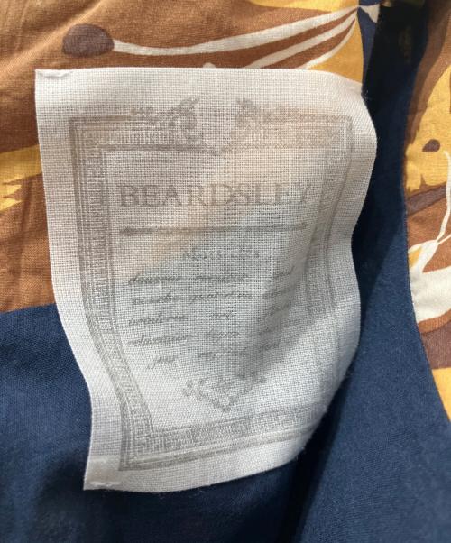 BEARDSLEY（ビアズリー）BEARDSLEY (ビアズリー) ノースリーブワンピース ネイビー×ブラウン サイズ:Freeの古着・服飾アイテム