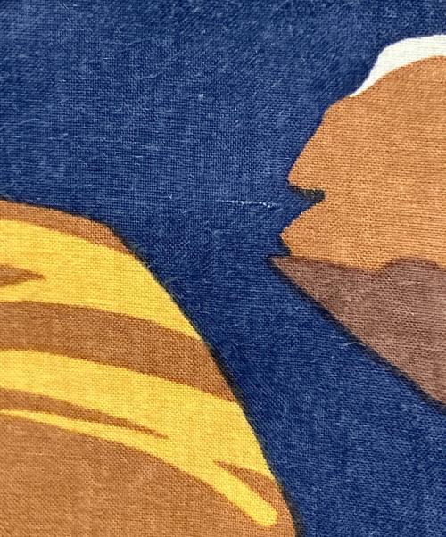 BEARDSLEY（ビアズリー）BEARDSLEY (ビアズリー) ノースリーブワンピース ネイビー×ブラウン サイズ:Freeの古着・服飾アイテム