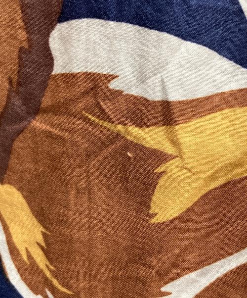 BEARDSLEY（ビアズリー）BEARDSLEY (ビアズリー) ノースリーブワンピース ネイビー×ブラウン サイズ:Freeの古着・服飾アイテム