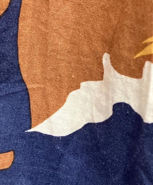 BEARDSLEY（ビアズリー）BEARDSLEY (ビアズリー) ノースリーブワンピース ネイビー×ブラウン サイズ:Freeの古着・服飾アイテム