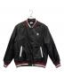 Aape BY A BATHING APE（エーエイプ バイ アベイシングエイプ）の古着「ベースボールジャケット AAPE NOW moonface logo baseball jacket」｜ブラック