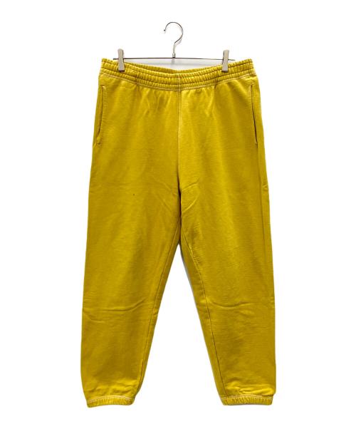 stussy（ステューシー）stussy (ステューシー) Contrast Stitch Label Sweat Pant マスタード サイズ:Lの古着・服飾アイテム