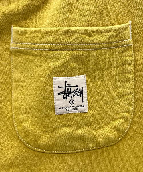 stussy（ステューシー）stussy (ステューシー) Contrast Stitch Label Sweat Pant マスタード サイズ:Lの古着・服飾アイテム