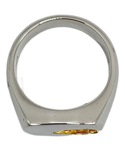 TOM FORD（トムフォード）TOM FORD (トムフォード) Mined Ring Large Diamond カラー：シルバー×ゴールド サイズ:17号の古着・服飾アイテム
