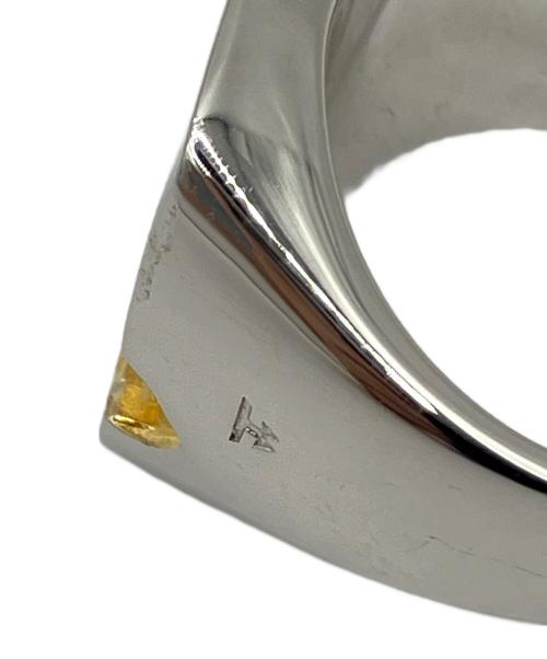 TOM FORD（トムフォード）TOM FORD (トムフォード) Mined Ring Large Diamond カラー：シルバー×ゴールド サイズ:17号の古着・服飾アイテム