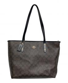 COACH（コーチ）の古着「トートバッグ」｜ダークブラウン×ブラック