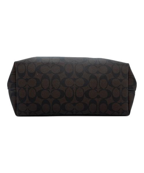 COACH（コーチ）COACH (コーチ) トートバッグ ダークブラウン×ブラックの古着・服飾アイテム