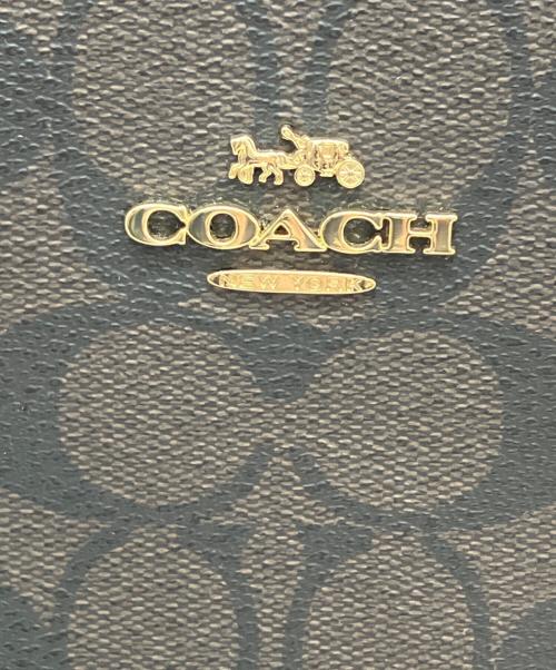 COACH（コーチ）COACH (コーチ) トートバッグ ダークブラウン×ブラックの古着・服飾アイテム