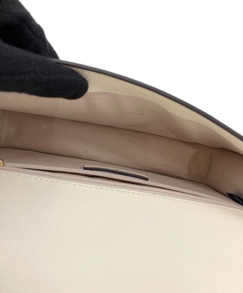 Kate Spade（ケイトスペード）Kate Spade (ケイトスペード) 2WAYバッグ ホワイト×ゴールドの古着・服飾アイテム