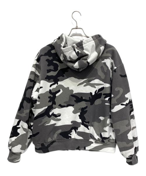 SUPREME（シュプリーム）SUPREME (シュプリーム) Arc Thermal Lined Zip Up Hooded Sweatshirt グレー×ホワイト×ブラック サイズ:Mの古着・服飾アイテム