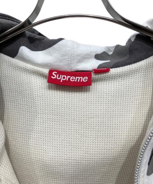 SUPREME（シュプリーム）SUPREME (シュプリーム) Arc Thermal Lined Zip Up Hooded Sweatshirt グレー×ホワイト×ブラック サイズ:Mの古着・服飾アイテム