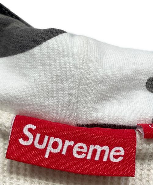 SUPREME（シュプリーム）SUPREME (シュプリーム) Arc Thermal Lined Zip Up Hooded Sweatshirt グレー×ホワイト×ブラック サイズ:Mの古着・服飾アイテム