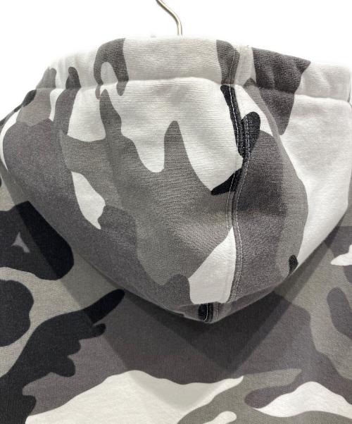 SUPREME（シュプリーム）SUPREME (シュプリーム) Arc Thermal Lined Zip Up Hooded Sweatshirt グレー×ホワイト×ブラック サイズ:Mの古着・服飾アイテム