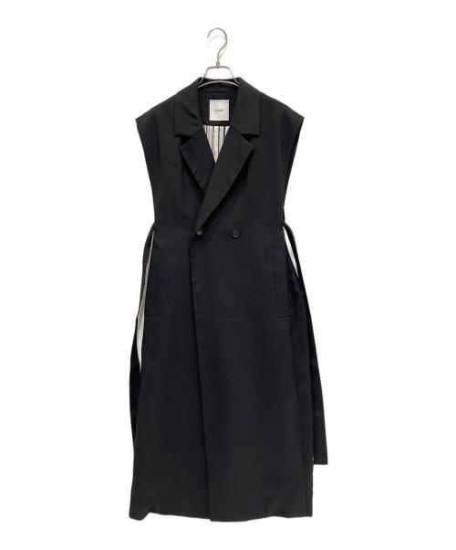 CLANE（クラネ）CLANE (クラネ) ダブルブレストロングジレ ブラック サイズ:SIZE 1の古着・服飾アイテム