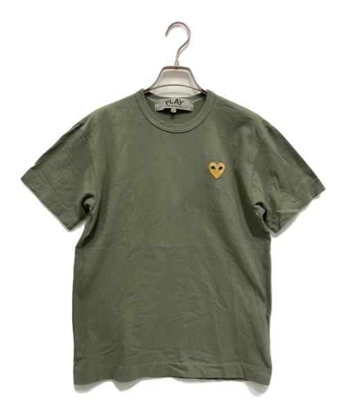 PLAY COMME des GARCONS（プレイコムデギャルソン）PLAY COMME des GARCONS (プレイコムデギャルソン) 半袖カットソー オリーブ サイズ:Mの古着・服飾アイテム
