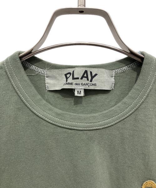 PLAY COMME des GARCONS（プレイコムデギャルソン）PLAY COMME des GARCONS (プレイコムデギャルソン) 半袖カットソー オリーブ サイズ:Mの古着・服飾アイテム