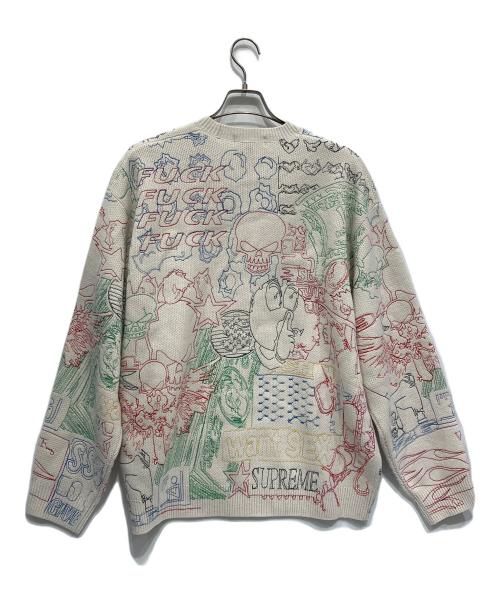 SUPREME（シュプリーム）SUPREME (シュプリーム) 厚手ニット ホワイト サイズ:XLの古着・服飾アイテム