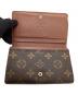 中古・古着 LOUIS VUITTON (ルイ ヴィトン) 2つ折り財布 ブラウン：12000円