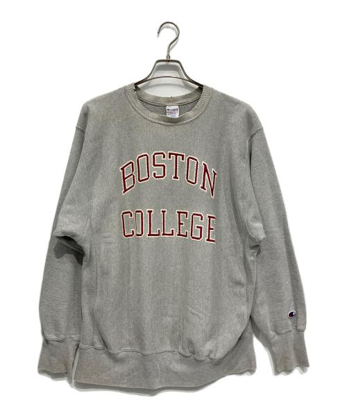 Champion（チャンピオン）Champion (チャンピオン) スウェット グレー×レッド サイズ:XLの古着・服飾アイテム
