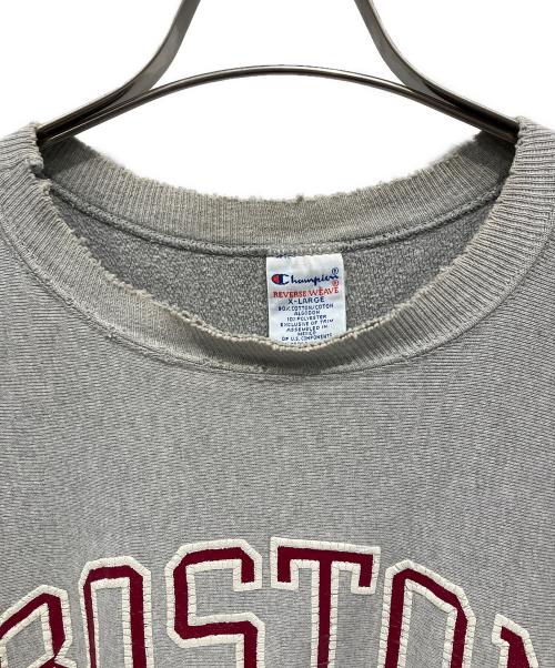 Champion（チャンピオン）Champion (チャンピオン) スウェット グレー×レッド サイズ:XLの古着・服飾アイテム