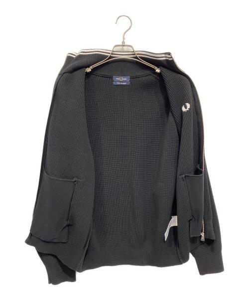FRED PERRY（フレッドペリー）FRED PERRY (フレッドペリー) ニットジャケット ブラック サイズ:Mの古着・服飾アイテム