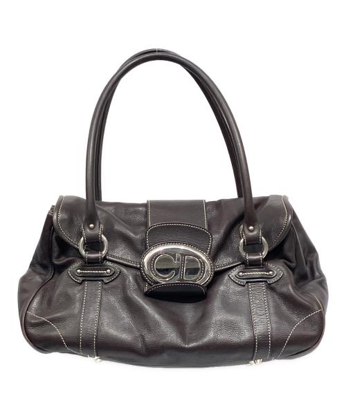 Christian Dior（クリスチャン ディオール）Christian Dior (クリスチャン ディオール) CDロゴハンドバッグ ブラウンの古着・服飾アイテム