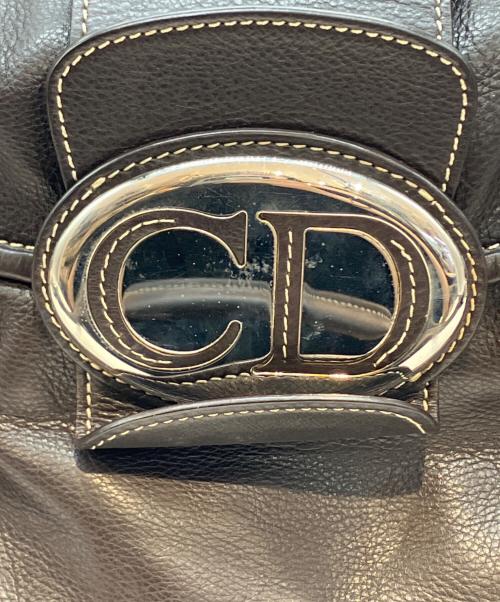 Christian Dior（クリスチャン ディオール）Christian Dior (クリスチャン ディオール) CDロゴハンドバッグ ブラウンの古着・服飾アイテム