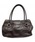 Christian Dior (クリスチャン ディオール) CDロゴハンドバッグ ブラウン：85000円