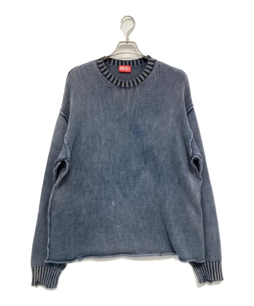 DIESEL（ディーゼル）DIESEL (ディーゼル) 薄手ニット ブルー サイズ:Sの古着・服飾アイテム