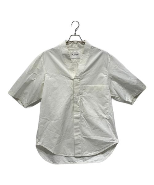 JIL SANDER（ジルサンダー）JIL SANDER (ジルサンダー) 半袖シャツ 22ss kimono shirt half sleeve ホワイト サイズ:39/15 1/2の古着・服飾アイテム