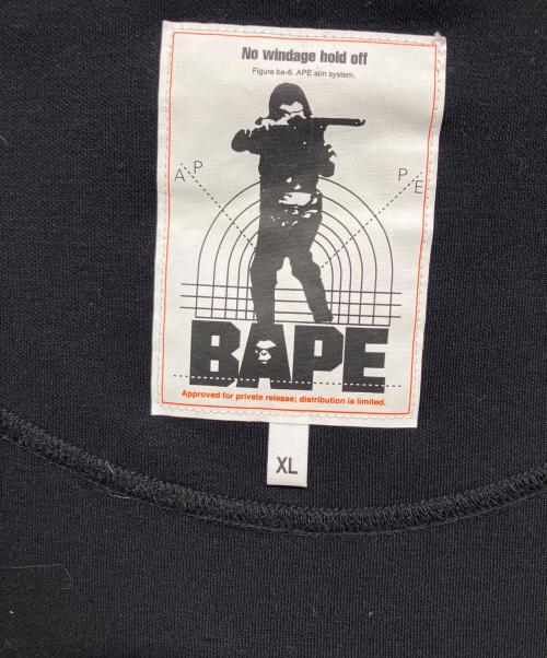 A BATHING APE（アベイシングエイプ）A BATHING APE (アベイシングエイプ) ジップパーカー ブラック サイズ:XLの古着・服飾アイテム