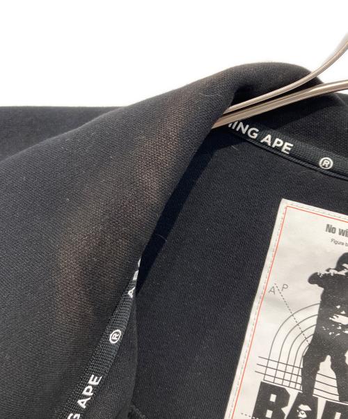 A BATHING APE（アベイシングエイプ）A BATHING APE (アベイシングエイプ) ジップパーカー ブラック サイズ:XLの古着・服飾アイテム