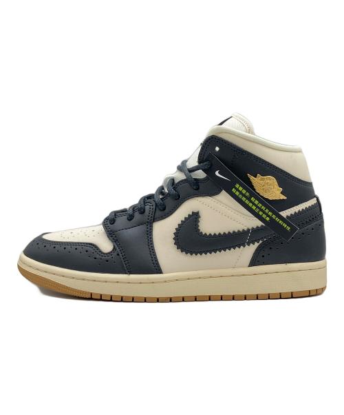 NIKE（ナイキ）NIKE (ナイキ) W AIR JORDAN 1 MID SE ブラック×ホワイト サイズ:27.0cm 未使用品の古着・服飾アイテム