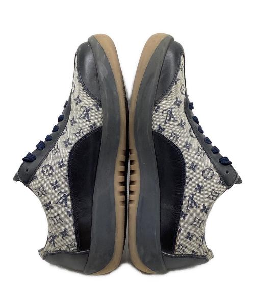 LOUIS VUITTON（ルイ ヴィトン）LOUIS VUITTON (ルイ ヴィトン) ミニモノグラムスニーカー グレー×ブラック サイズ:36の古着・服飾アイテム