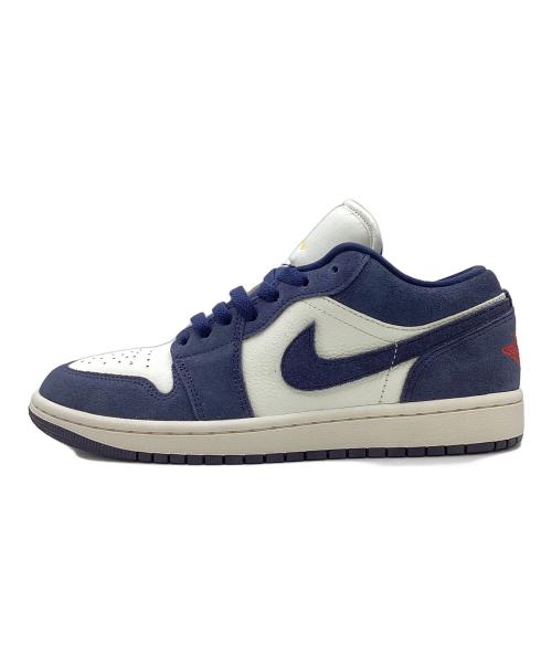 NIKE（ナイキ）NIKE (ナイキ) Air Jordan 1 Low ホワイト×ネイビー サイズ:26cmの古着・服飾アイテム