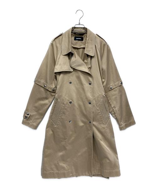 DIESEL（ディーゼル）DIESEL (ディーゼル) トレンチコート ベージュ サイズ:XXSの古着・服飾アイテム