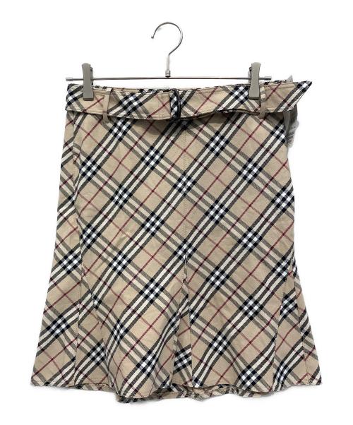 BURBERRY BLUE LABEL（バーバリー ブルー レーベル）BURBERRY BLUE LABEL (バーバリー ブルー レーベル) ミディスカート ベージュ サイズ:38 未使用品の古着・服飾アイテム