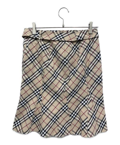 BURBERRY BLUE LABEL（バーバリー ブルー レーベル）BURBERRY BLUE LABEL (バーバリー ブルー レーベル) ミディスカート ベージュ サイズ:38 未使用品の古着・服飾アイテム