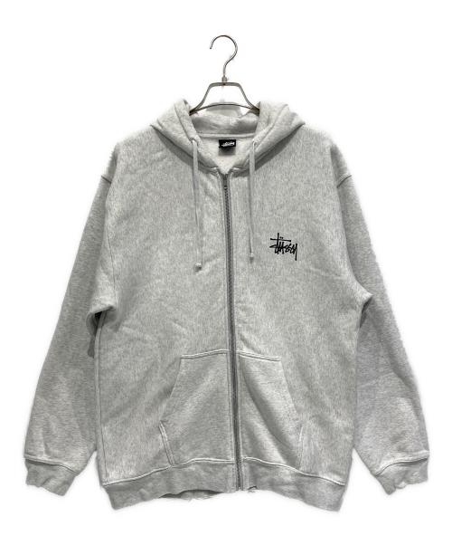 stussy（ステューシー）stussy (ステューシー) ジップパーカー ホワイト サイズ:XLの古着・服飾アイテム