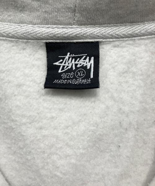 stussy（ステューシー）stussy (ステューシー) ジップパーカー ホワイト サイズ:XLの古着・服飾アイテム