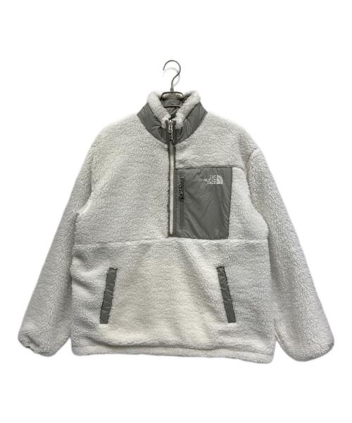 THE NORTH FACE（ザ ノース フェイス）THE NORTH FACE (ザ ノース フェイス) フリースアノラックジャケット ホワイト×グレー サイズ:2XLの古着・服飾アイテム