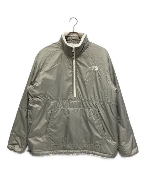 THE NORTH FACE（ザ ノース フェイス）THE NORTH FACE (ザ ノース フェイス) フリースアノラックジャケット ホワイト×グレー サイズ:2XLの古着・服飾アイテム
