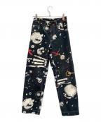 CHARLES JEFFREY LOVERBOYチャールズ ジェフリー ラバーボーイ）の古着「ペイントデニムパンツ」｜インディゴ